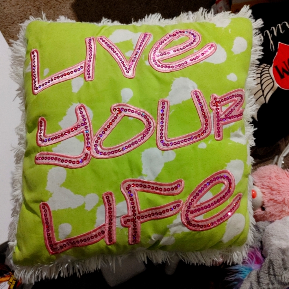 Live Your Life Decorative Pillow